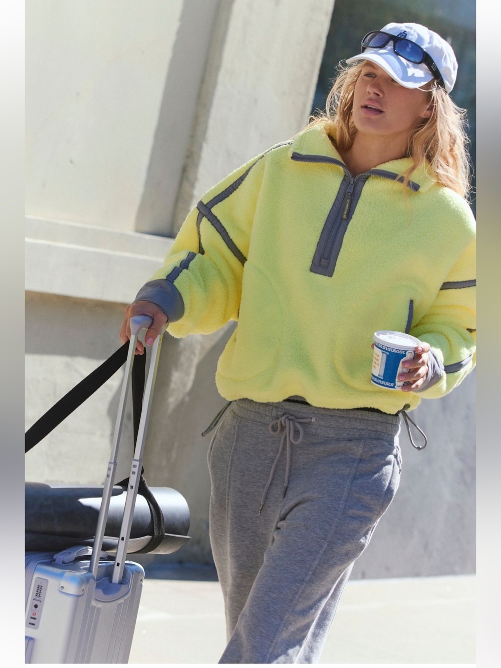 NWT FREE PEOPLE MOVEMENT MOUNTAIN HIGH HALF ZIP FLEECE